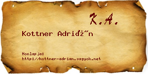 Kottner Adrián névjegykártya